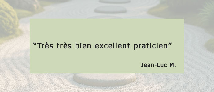 Témoignage client Reiki : très très bien excellent praticien