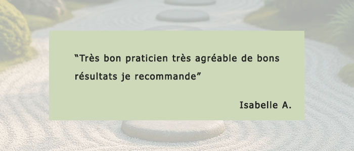 Témoignage client Reiki : très bon praticien, de bons résultats